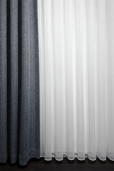 Bambu Serisi Efektli Parlak Ekru Tül Perde