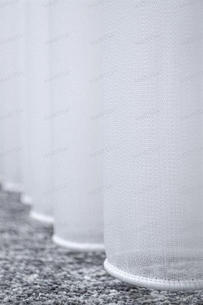 Bambu Serisi Parla Desen Ekru Tül Perde