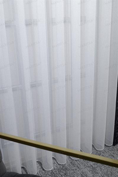 Bambu Serisi Pera Desen Ekru Tül Perde