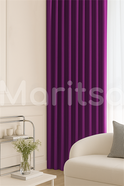 Blackout Serisi Fuşya Işık Geçirmez Fon Perde - Karartma Güneşlik Perde