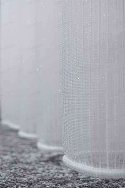 Burgaz Serisi Lal Desen Ekru Tül Perde