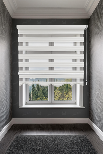 Dar Plise Ekru Zebra Stor Perde