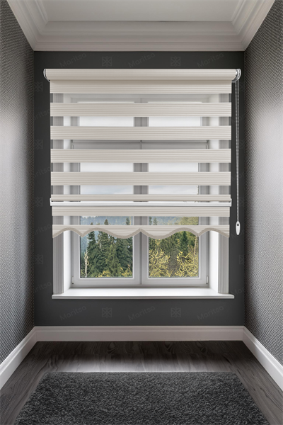 Dar Plise Krem Zebra Stor Perde