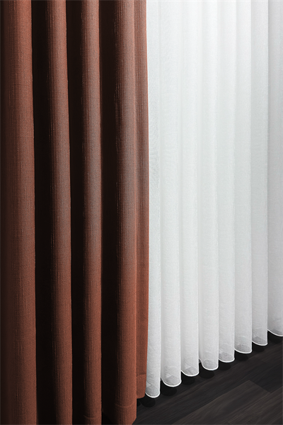 Foldet Keten Serisi Efektli Parlak Tül Perde