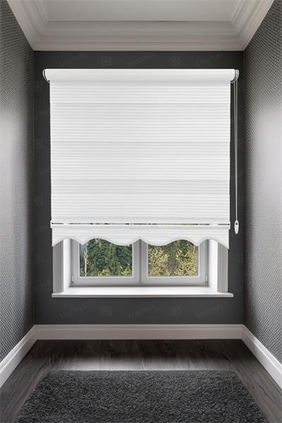 Geniş Plise Beyaz Zebra Stor Perde