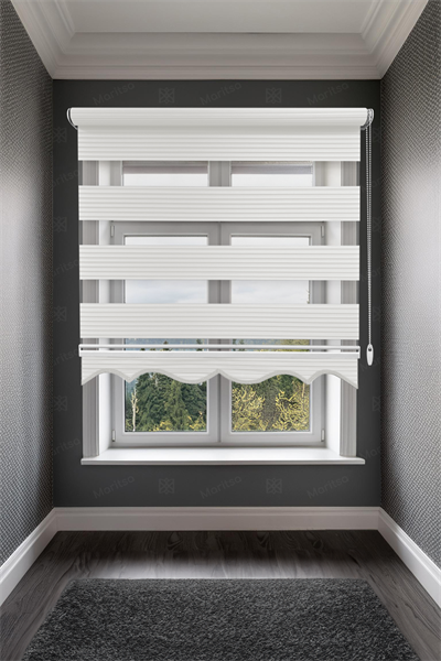 Geniş Plise Ekru Zebra Stor Perde