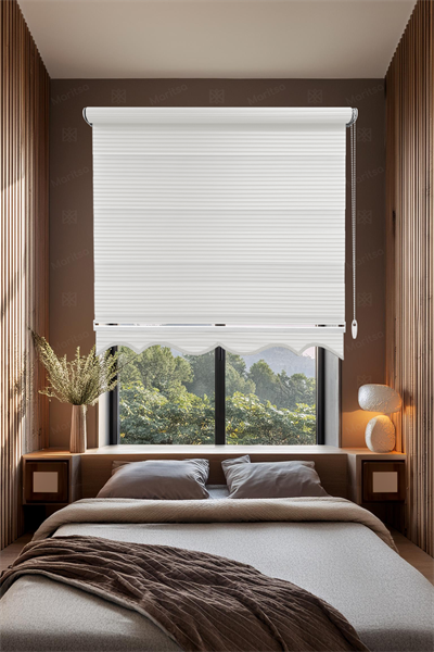 Geniş Plise Ekru Zebra Stor Perde