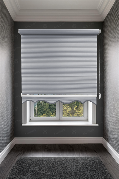 Geniş Plise Gri Zebra Stor Perde