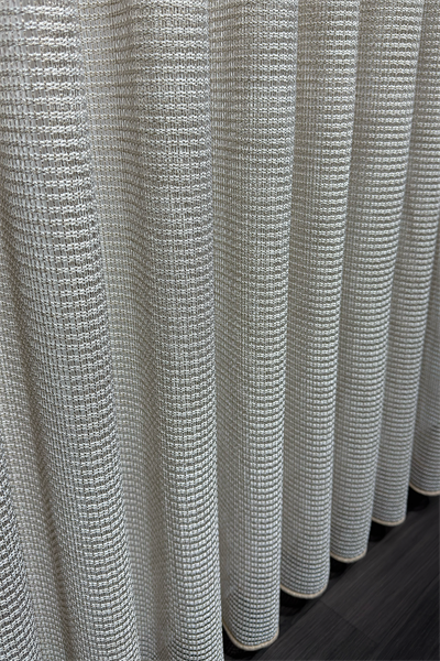 Japandi Serisi Hasır Örme Yüksek Gramajlı Tül Perde