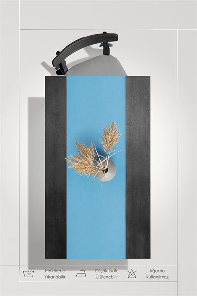 Kadife Dokulu Serisi Bebek Mavisi Runner