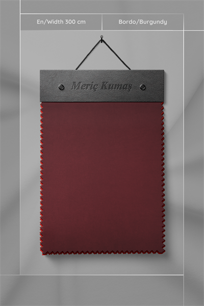 Kadife Dokulu Serisi Bordo Kumaş