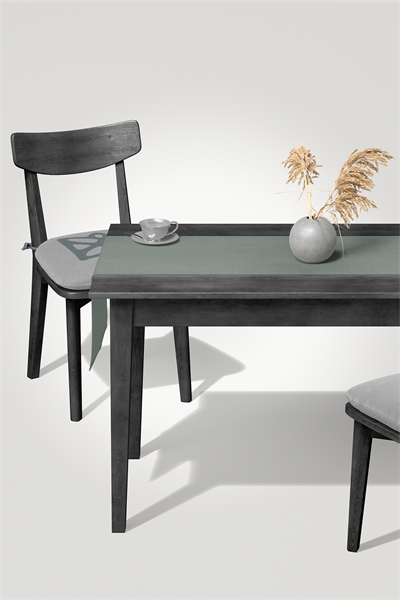 Kadife Dokulu Serisi Çağla Yeşili Runner