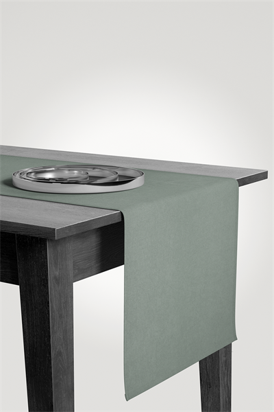 Kadife Dokulu Serisi Çağla Yeşili Runner