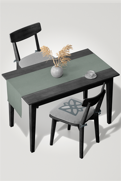 Kadife Dokulu Serisi Çağla Yeşili Runner