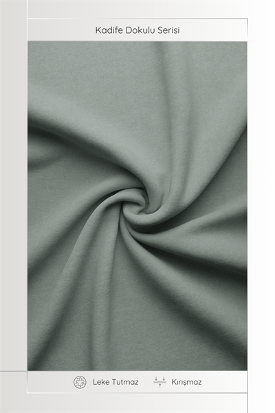 Kadife Dokulu Serisi Çağla Yeşili Runner