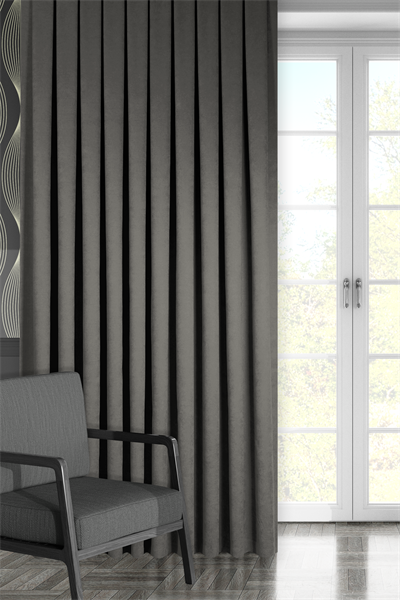 Kadife Dokulu Serisi Fon Perde