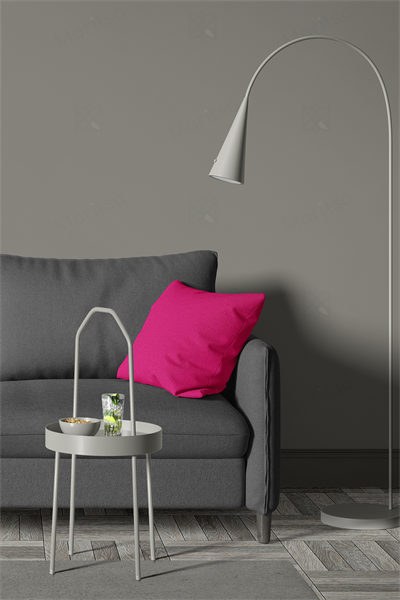 Kadife Dokulu Serisi Fuşya Kırlent Kılıfı