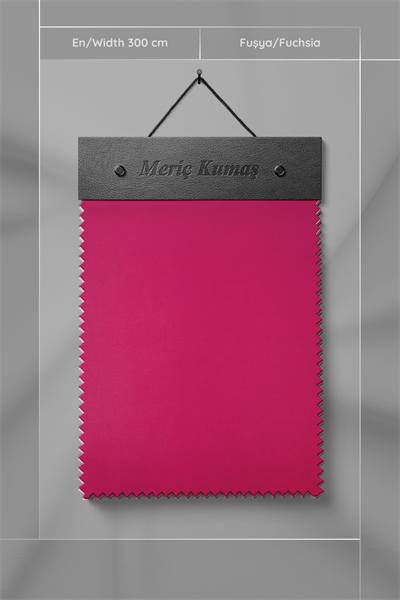 Kadife Dokulu Serisi Fuşya Kumaş