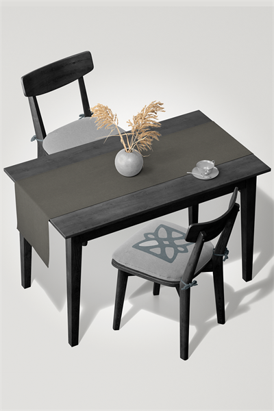 Kadife Dokulu Serisi Gri Runner