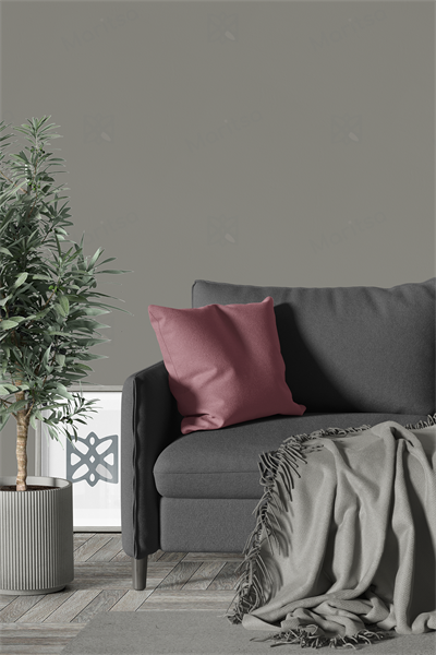 Kadife Dokulu Serisi Gül Kurusu Kırlent Kılıfı