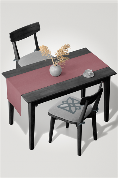 Kadife Dokulu Serisi Gül Kurusu Runner