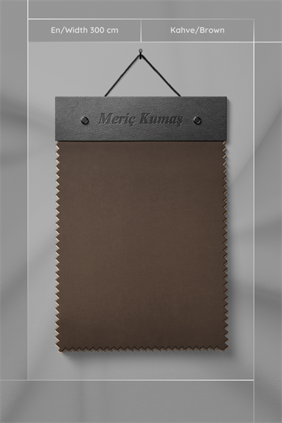 Kadife Dokulu Serisi Kahve Kumaş