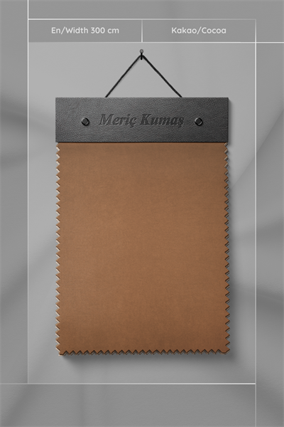 Kadife Dokulu Serisi Kakao Kumaş