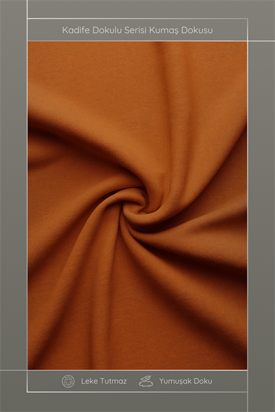 Kadife Dokulu Serisi Kiremit Kırlent Kılıfı