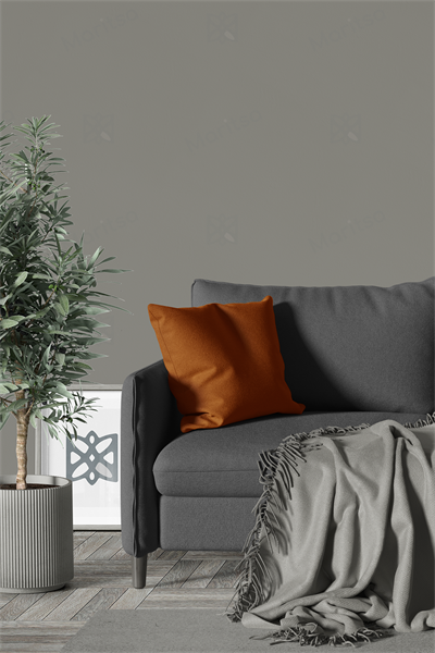 Kadife Dokulu Serisi Kiremit Kırlent Kılıfı