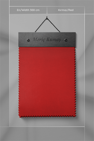 Kadife Dokulu Serisi Kırmızı Kumaş