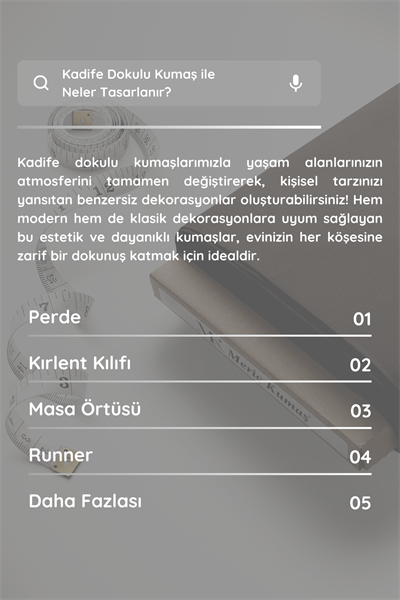 Kadife Dokulu Serisi Koyu Kahve Kumaş