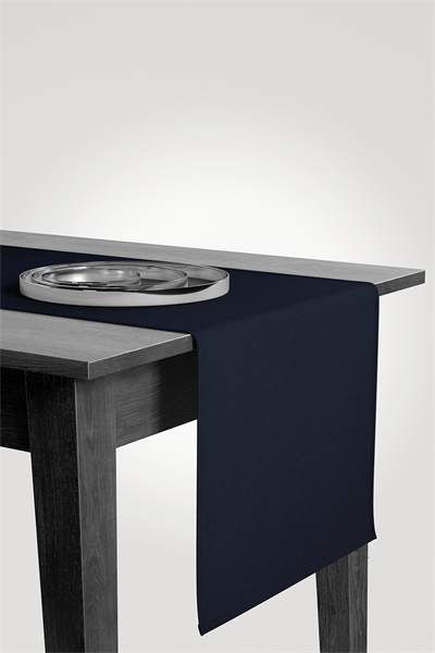 Kadife Dokulu Serisi Lacivert Runner