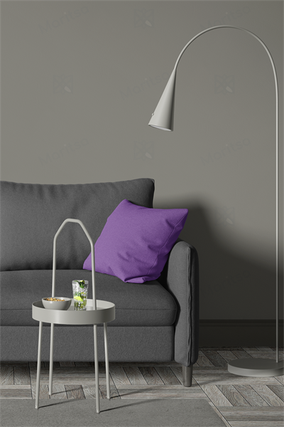 Kadife Dokulu Serisi Mor Kırlent Kılıfı