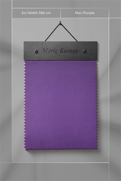 Kadife Dokulu Serisi Mor Kumaş