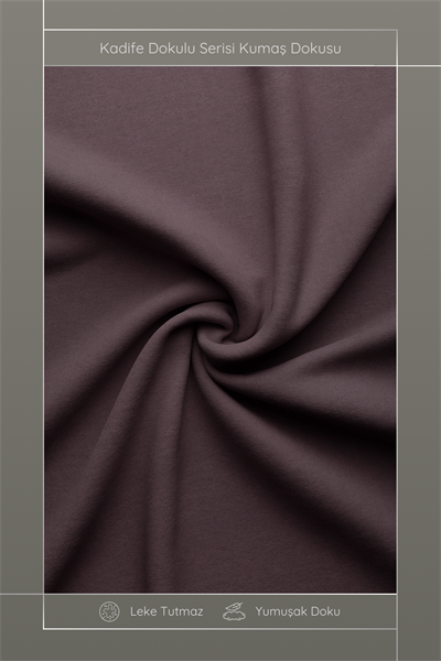 Kadife Dokulu Serisi Mürdüm Kırlent Kılıfı