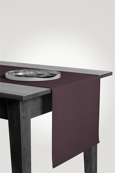 Kadife Dokulu Serisi Mürdüm Runner