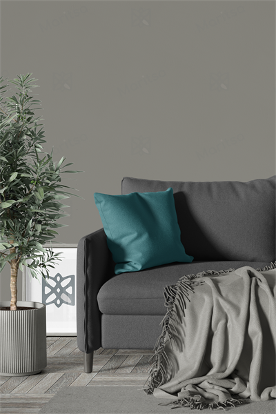 Kadife Dokulu Serisi Petrol Kırlent Kılıfı