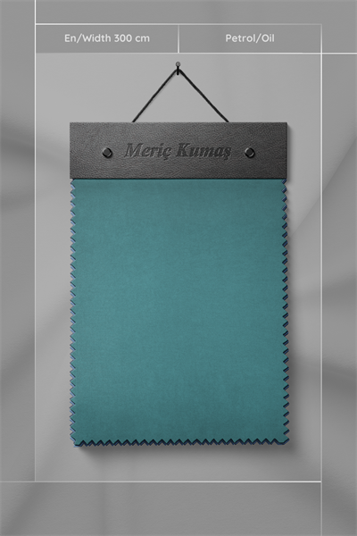 Kadife Dokulu Serisi Petrol Kumaş