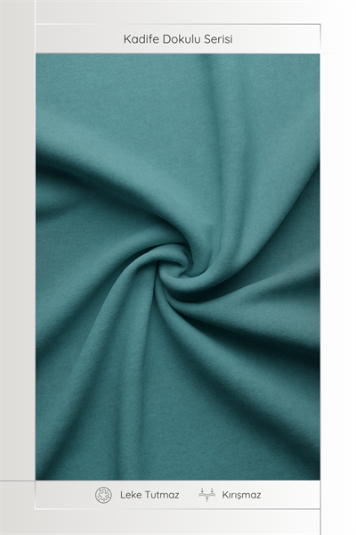 Kadife Dokulu Serisi Petrol Runner