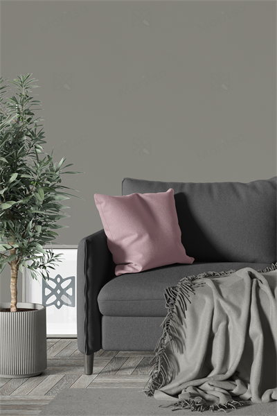 Kadife Dokulu Serisi Pudra Kırlent Kılıfı