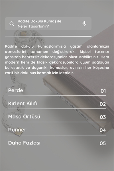 Kadife Dokulu Serisi Pudra Kumaş