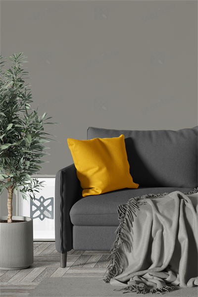 Kadife Dokulu Serisi Sarı Kırlent Kılıfı