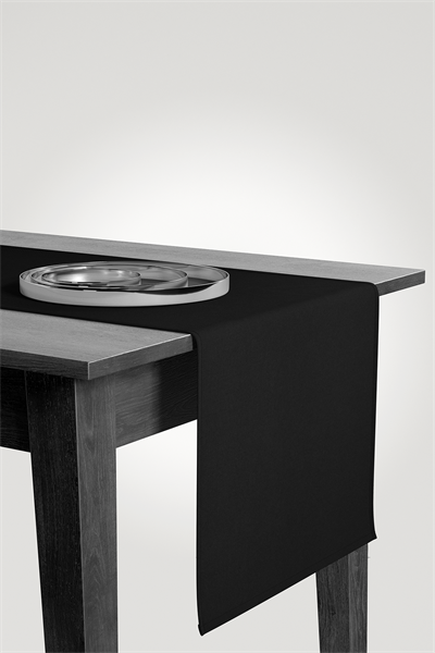 Kadife Dokulu Serisi Siyah Runner