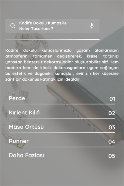 Kadife Dokulu Serisi Su Yeşili Kumaş