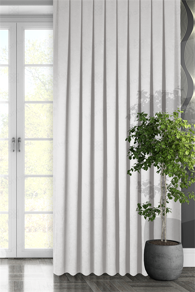 Kadife Dokulu Serisi Taş Fon Perde