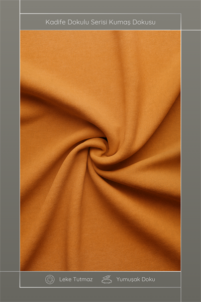 Kadife Dokulu Serisi Turuncu Kırlent Kılıfı