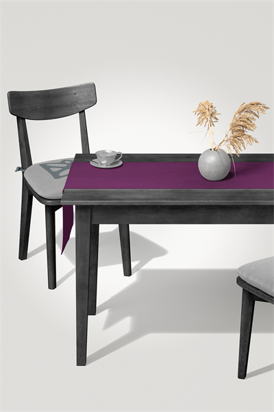 Kadife Dokulu Serisi Vişne Runner