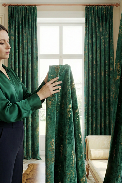 Kadife Serisi Varaklı İthal Fon Perde