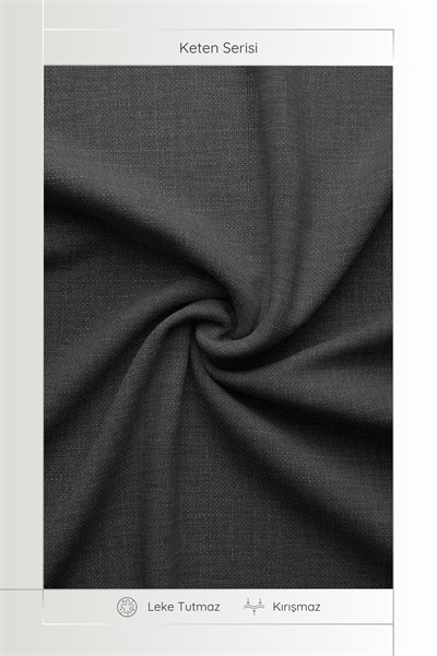 Keten Serisi Antrasit Masa Örtüsü