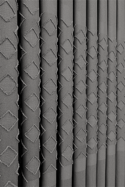 Keten Serisi Aztek Desen Gri Pano Fon Perde